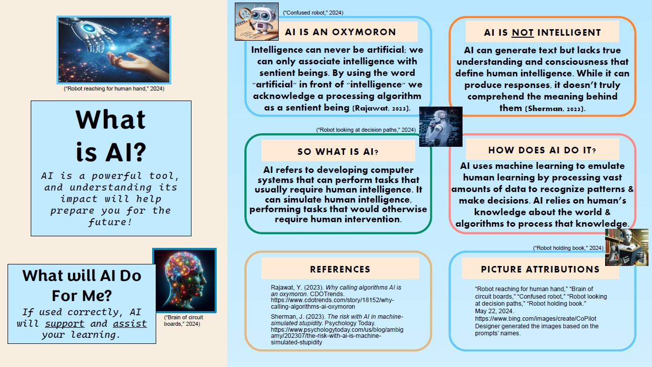 screen snip of AI is an oxymoron PDF - all text version of this document linked on the page