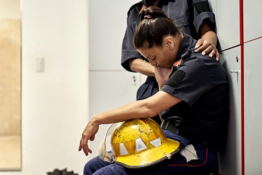female firefighter