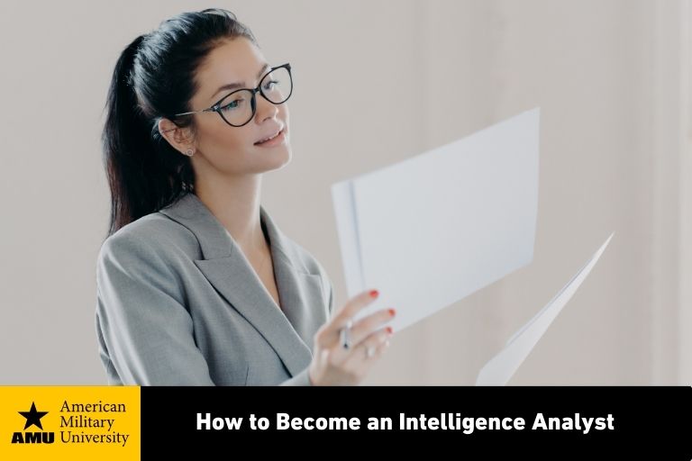 intelligence analyst reading documents