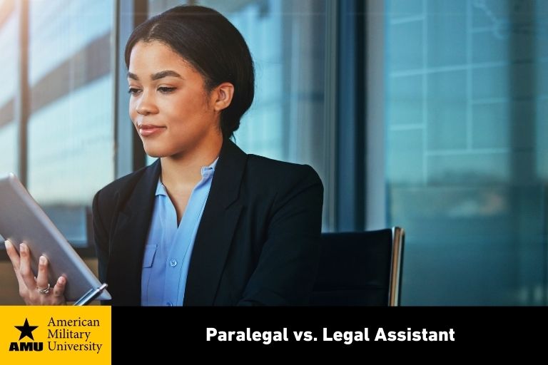 paralegal-vs-legal-assistant-amu paralegal reviewing document