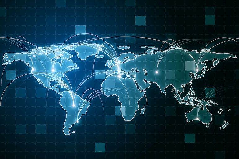 digital continental map
