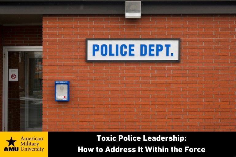 exterior brick front of police department building