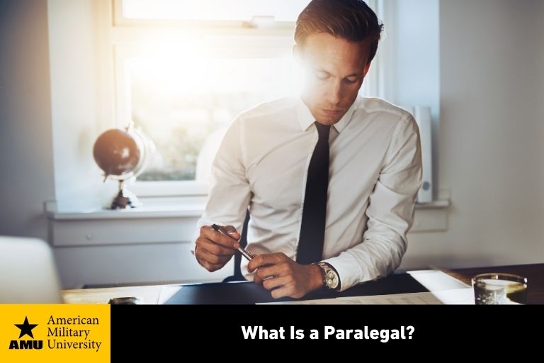 what-is-a-paralegal-amu paralegal working at desk