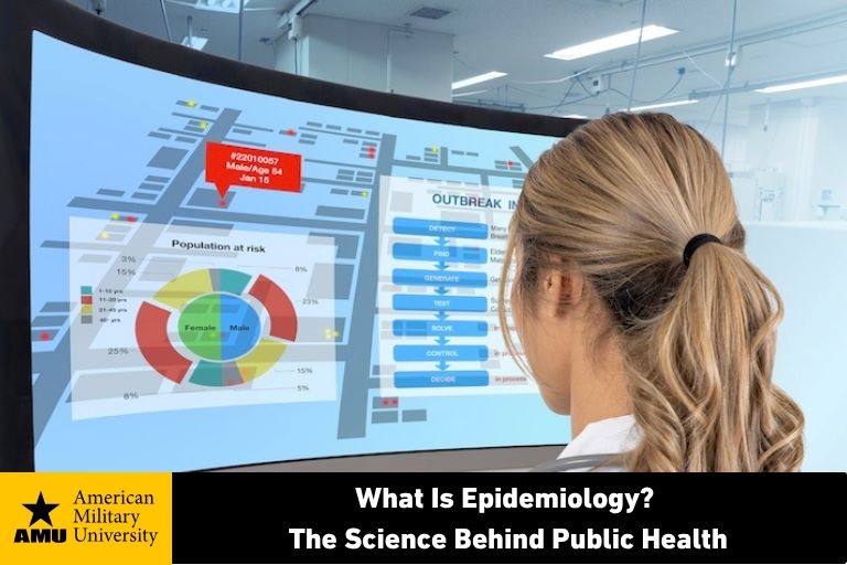 what-is-epidimology-amu nurse reviewing public health records